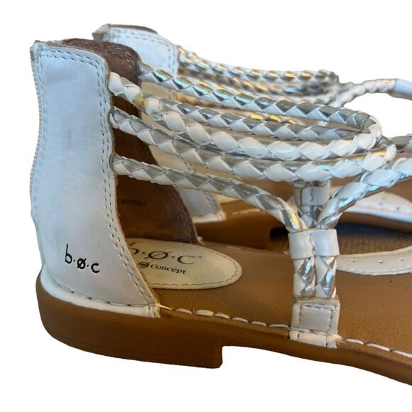 B.o.c Sedge White & Pewter
Womens braided gladiator sandals white size 9 GUC - Picture 10 of 14